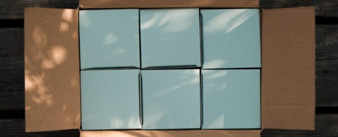 Candle delivery box of 6