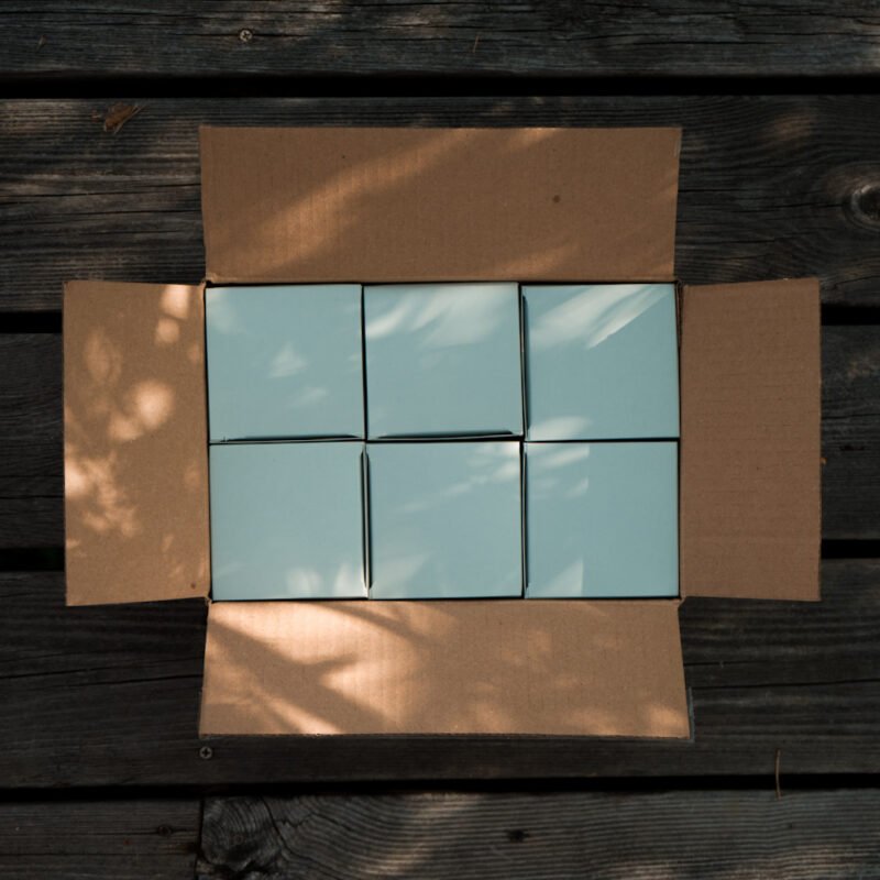 Candle delivery box of 6